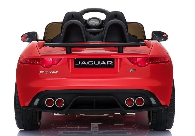 Ühekohaline elektriauto lastele Jaguar F-Type, läikiv punane цена и информация | Laste elektriautod | hansapost.ee