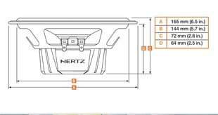 Динамики Hertz DCX 165.3 цена и информация | Автомобильные динамики | hansapost.ee