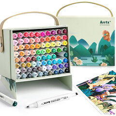 Двухсторонние маркеры ARRTX Alp, 80 цветов цена и информация | ARRTX Товары для детей и младенцев | hansapost.ee