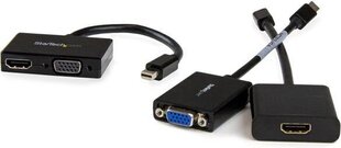 Адаптер StarTech MDP2HDVGA 2-in-1 Mini DisplayPort to HDMI VGA цена и информация | Адаптеры, USB-разветвители | hansapost.ee