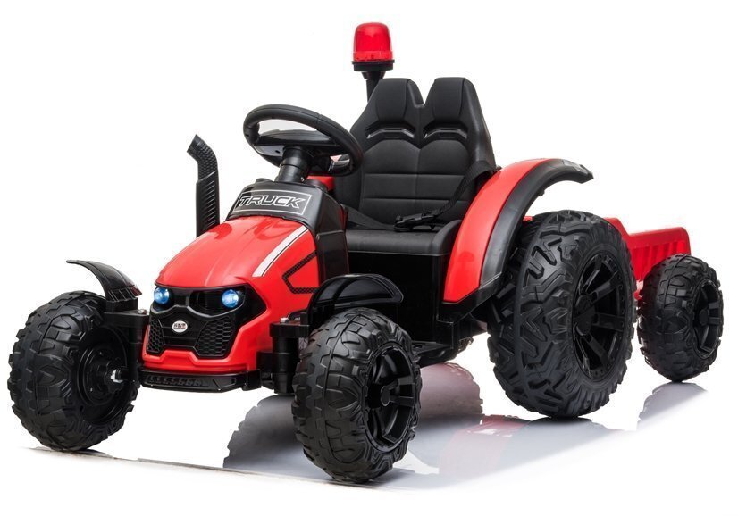 Laste ühekohaline elektriauto HZB-200 traktor haagisega, punane hind ja info | Laste elektriautod | hansapost.ee