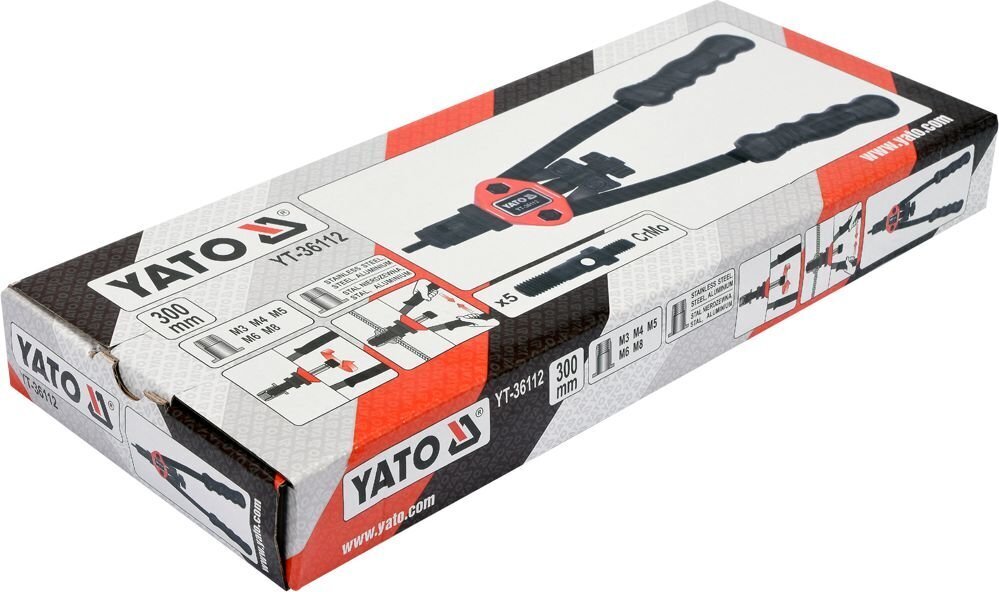 Mutterneeditangid Yato M3-M8 (YT-36112) цена и информация | Käsitööriistad | hansapost.ee