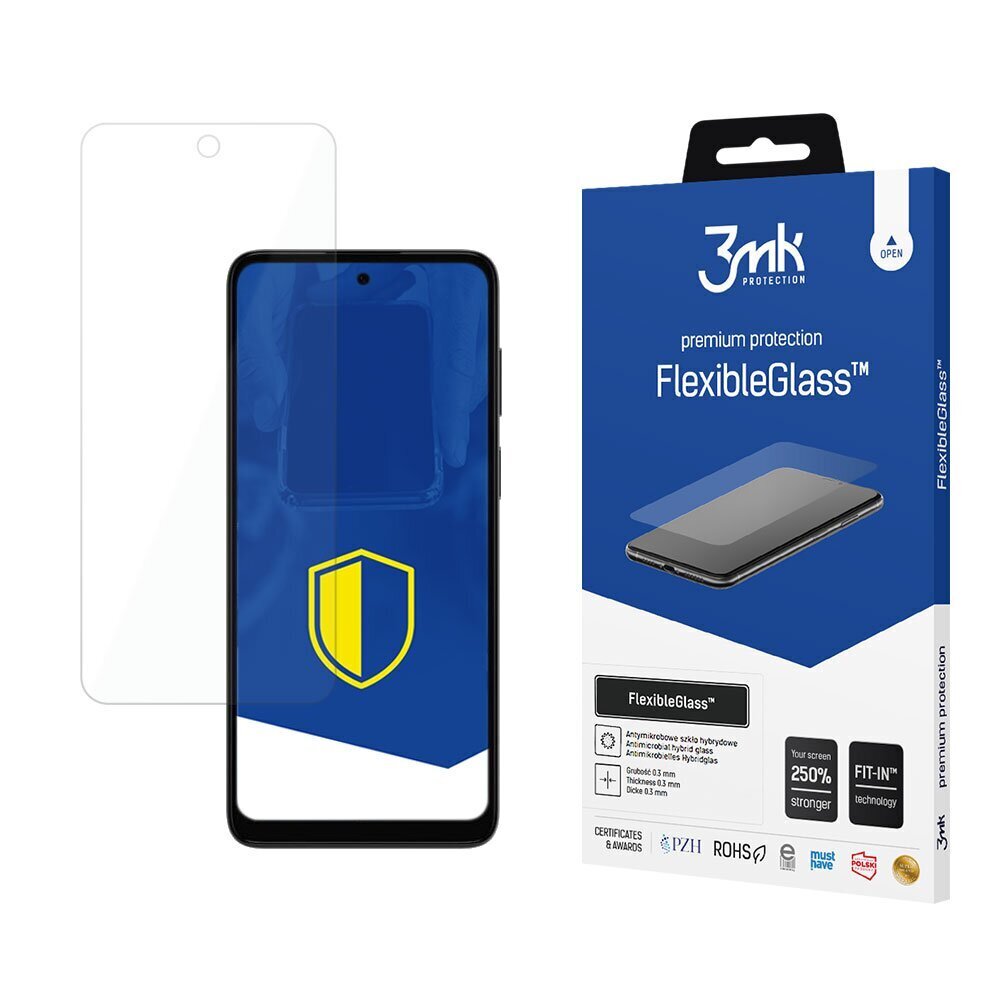 Motorola Moto G22 - 3mk FlexibleGlass™ screen protector цена и информация | Ekraani kaitseklaasid ja kaitsekiled | hansapost.ee