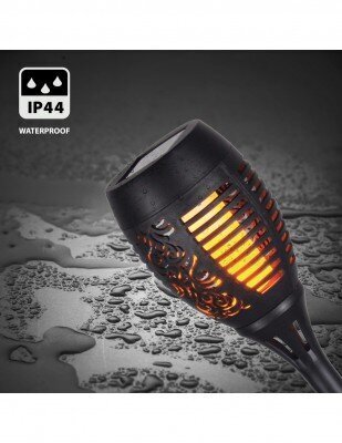 Päikesepatareidega laetav LED-välisvalgusti koos leegiefektiga Olympia hind ja info | Aiavalgustid ja õuevalgustid | hansapost.ee