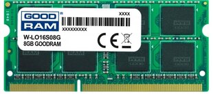GoodRam W-LO16S08G цена и информация | Объём памяти (RAM) | hansapost.ee