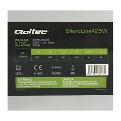 Qoltec 02 ATX 425W BULK II цена и информация | Блоки питания (PSU) | hansapost.ee