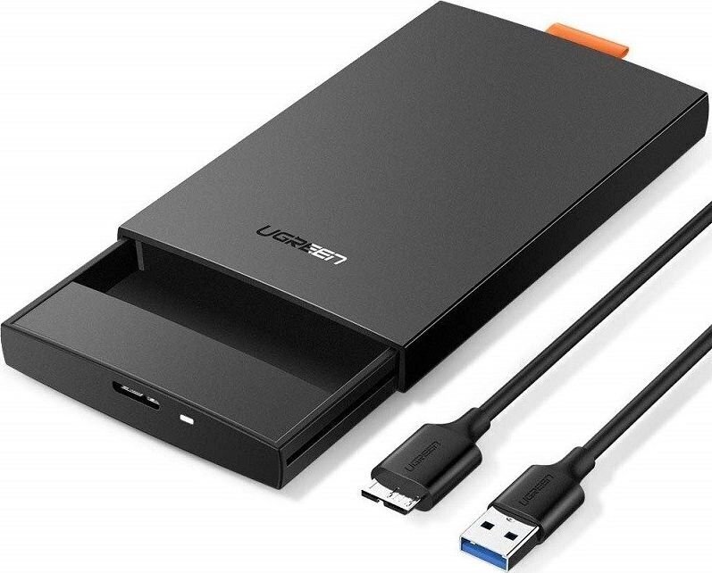 Väline draiv Ugreen CM237 SATA, 2,5" SSD / HDD, must hind ja info | Välised kõvakettad | hansapost.ee