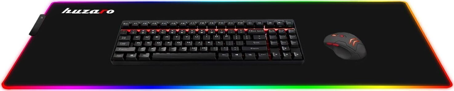 Huzaro 1.0 XL RGB, must цена и информация | Arvutihiired | hansapost.ee