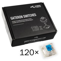 Mehaanilised klaviatuurilülitid Glorious PC Gaming Race Gateron Blue Switches x 120 цена и информация | Клавиатура с игровой мышью 3GO COMBODRILEW2 USB ES | hansapost.ee