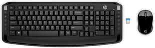 Hewlett-Packard беспроводная клавиатура, черная цена и информация | Клавиатура с игровой мышью 3GO COMBODRILEW2 USB ES | hansapost.ee