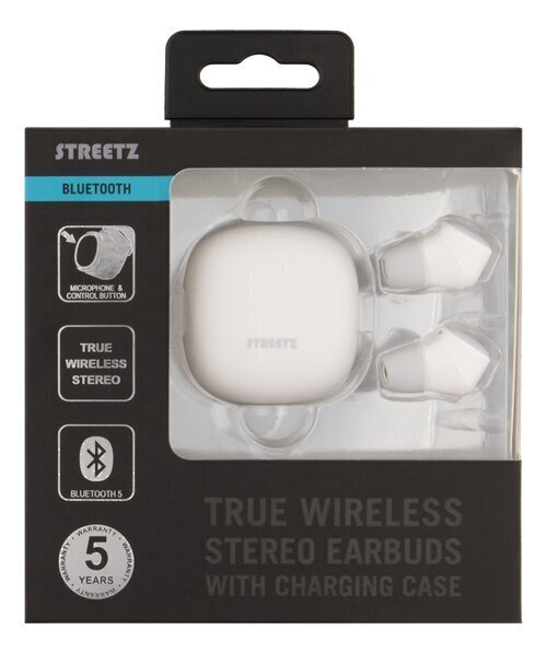 Streetz TWS-0002 True Wireless White цена и информация | Kõrvaklapid | hansapost.ee