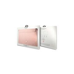 Guess sleeve GUCS14PSATLP 14” pink Saffiano Triangle hind ja info | Sülearvutikotid | hansapost.ee