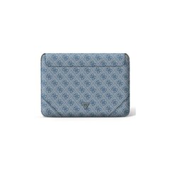 Чехол Guess sleeve GUCS14P4TB 14” blue 4G Triangle цена и информация | Guess Ноутбуки, аксессуары | hansapost.ee