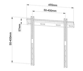 Techly ICA-PLB-114M 23-55” цена и информация | Кронштейны и крепления для телевизоров | hansapost.ee