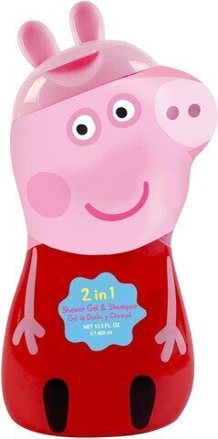 Dušigeel ja šampoon Peppa Pig 2D, 400 ml цена и информация | Laste ja ema kosmeetika | hansapost.ee