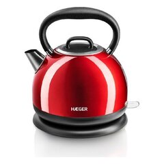 Veekeetja ja Elektriline Teekann Haeger Red Cherry 2200 W (1,7 L) 1,7 L hind ja info | Veekeetjad | hansapost.ee