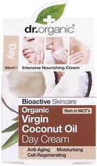 Дневной крем для лица Dr. Organic Coconut Oil, 50 мл цена и информация | Кремы для лица | hansapost.ee