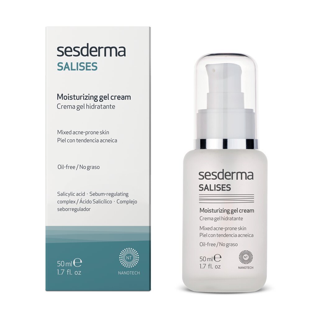 Niisutav geel kreem Sesderma Salises Moisturizing Gel Cream, 50 ml hind ja info | Näokreemid | hansapost.ee