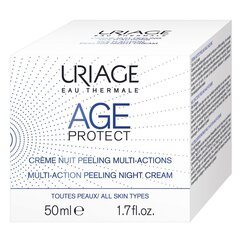 Отшелушивающий ночной крем для лица Uriage Age Protect Multi-Action Peeling 50 мл цена и информация | Кремы для лица | hansapost.ee