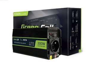 Green Cell Power Inverter 24V to 230V 300W/600W Pure sine wave price and information | Inverterid ja muundurid | hansapost.ee