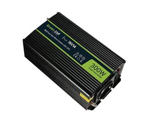 Green Cell Power Inverter 24V to 230V 300W/600W Pure sine wave hind ja info | Inverterid ja muundurid | hansapost.ee