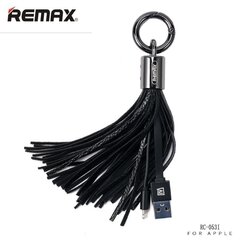 Remax RC-053i Дизайн Брелок для ключей с Apple Lightning кабелемданных и заряда  (MD818) Черный цена и информация | Borofone 43757-uniw | hansapost.ee