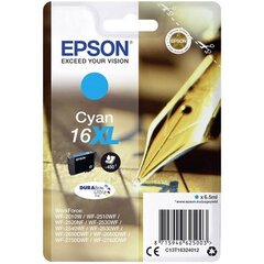 Картридж с чернилами Epson T16XL: Цвет - Голубой цена и информация | Картриджи для струйных принтеров | hansapost.ee