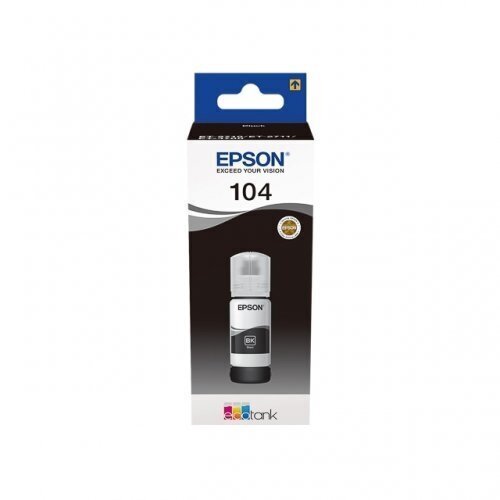 EPSON 104 EcoTank Black ink bottle (WE) price and information | Tindiprinteri kassetid | hansapost.ee