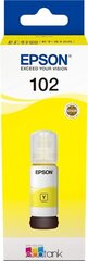 EPSON ECOTANK 102 YELLOW 70ML цена и информация | Картриджи для струйных принтеров | hansapost.ee