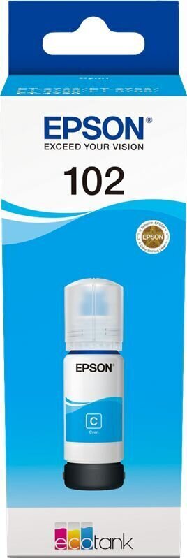 EPSON 102 EcoTank Cyan ink bottle цена и информация | Tindiprinteri kassetid | hansapost.ee