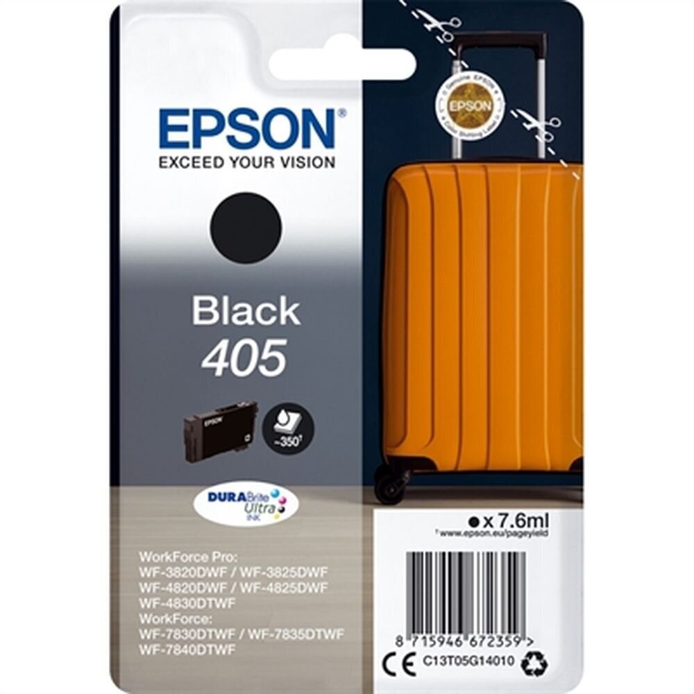 EPSON Singlepack Black 405 DURABrite цена и информация | Tindiprinteri kassetid | hansapost.ee