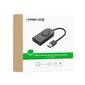 Adapter Ugreen USB, koos helitugevuse reguleerimisega, 15 cm, must (40964) hind ja info | USB adapterid ja jagajad | hansapost.ee