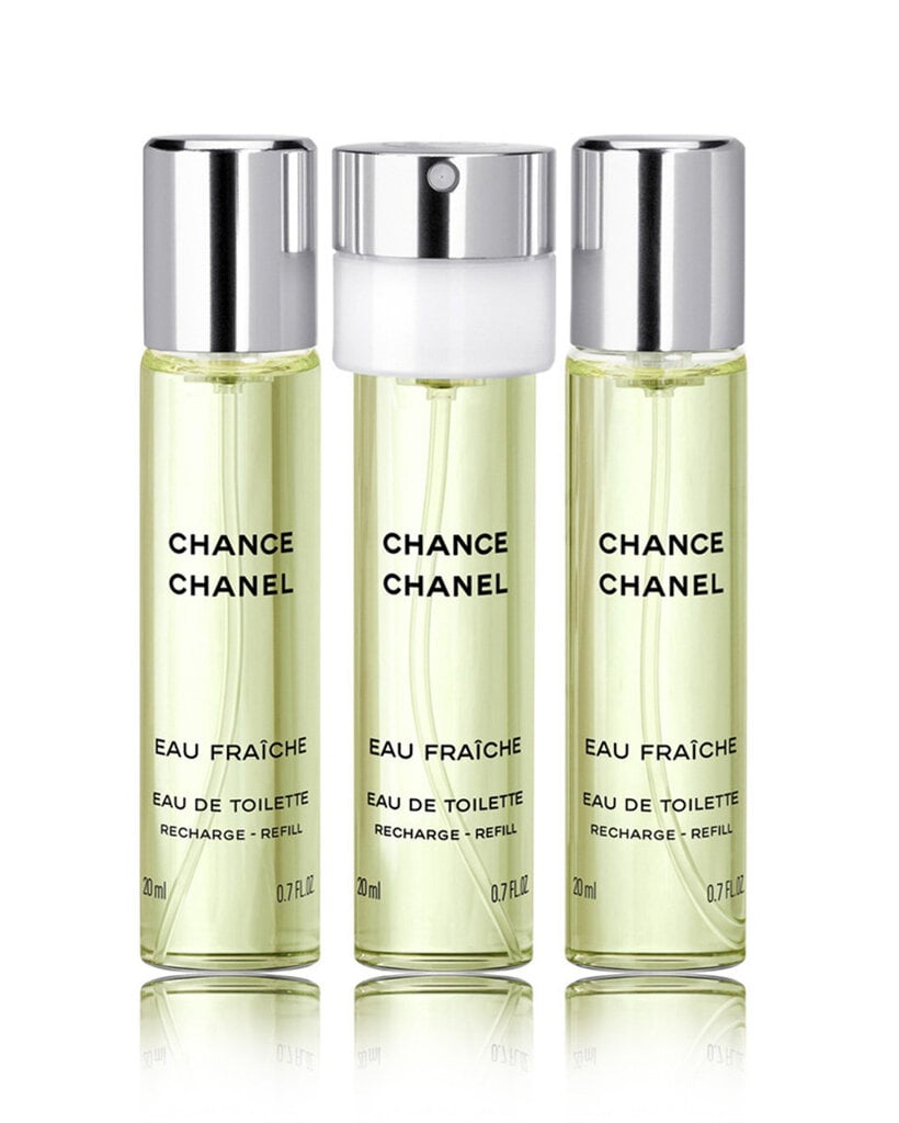 Chanel Chance Eau Fraiche EDT naistele, 3 x 20 ml hind ja info | Parfüümid naistele | hansapost.ee