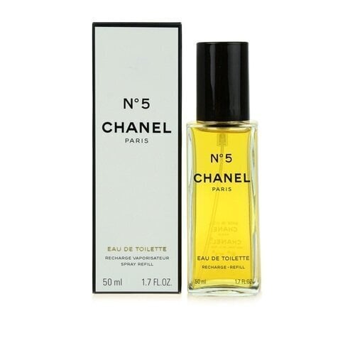Chanel No 5 EDT naistele 50 ml, Refillable цена и информация | Parfüümid naistele | hansapost.ee