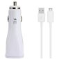 Samsung EP-LN915UBE 12 / 24V 2A Quick Charge Car Charger + Micro USB Cable White (EU Blister) цена и информация | Laadijad mobiiltelefonidele | hansapost.ee