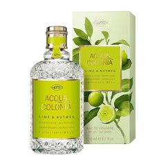 Одеколон 4711 Acqua Colonia Lime & Nutmeg EDC для мужчин/женщин, 50 мл цена и информация | 4711 Acqua Colonia Духи, косметика | hansapost.ee