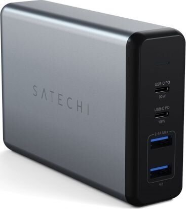 Vooluadapter Satechi 2x USB-C ja 2x USB-A (108 W) цена и информация | Laadijad mobiiltelefonidele | hansapost.ee