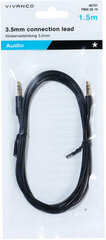 Vivanco кабель 3.5 мм - 3.5 мм 1.5 м (46044) цена и информация | Vivanco Бытовая техника и электроника | hansapost.ee