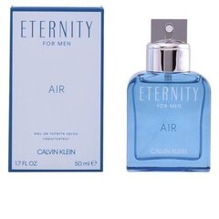 <p>Позвольте <strong>100% оригинальным Мужская парфюмерия Eternity for Men Air Calvin Klein EDT</strong> удивить вас и создайте неповторимый образ, используя эти эксклюзивные <strong>мужские духи </strong>с уникальным, индивидуальным ароматом. Откройте для себя <strong>100% оригинальные продукты Calvin Klein</strong>!</p><br /><ul><li>Пол: <ul><li>Мужской</li><li>Унисекс</li></ul></li><li>Тип: EDT (Eau de Toilette)</li><li>Название аромата: Eternity for Men Air</li></ul> цена и информация | Мужские духи | hansapost.ee