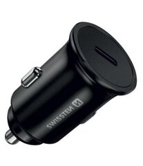 Металлический адаптер для автомобильного зарядного устройства Swissten 45W PD, черный цена и информация | Зарядные устройства для телефонов | hansapost.ee