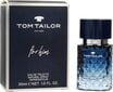 Tualettvesi Tom Tailor For Him EDT meestele 30 ml цена и информация | Parfüümid meestele | hansapost.ee