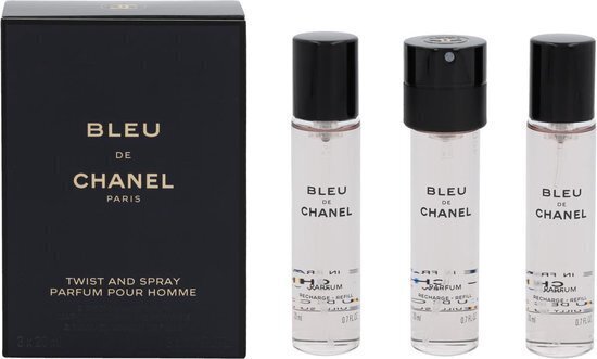 Chanel Bleu de Chanel Pour Homme EDT kinkekomplekt meestele 3 x 20 ml цена и информация | Parfüümid meestele | hansapost.ee
