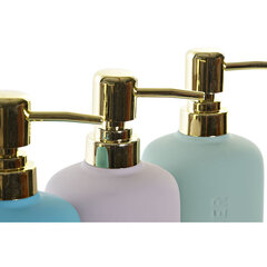 Дозатор мыла DKD Home Decor Зеленый Серый бирюзовый ABS Керамика Glam (3 pcs) цена и информация | Аксессуары для ванной комнаты | hansapost.ee