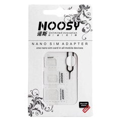 Адаптер Noosy Nano Micro Sim, комплект 3в1 цена и информация | Аксессуары для телефонов | hansapost.ee