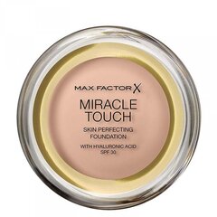 Jumestuskreem hüaluroonhappega Max Factor Miracle Touch SPF30, 40 Creamy Ivory 11,5 g цена и информация | Пудры, базы под макияж | hansapost.ee