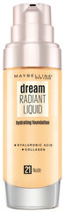 Vedel jumestuskreem Maybelline Dream Satin Liquid SPF13 30 ml, 21 Nude цена и информация | Пудры, базы под макияж | hansapost.ee