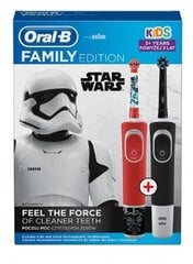 Oral-B elektrilise hambaharja komplekt: Vitality D100 + Vitality Star Wars 1 + 1, 2 tk. цена и информация | Электрические зубные щетки | hansapost.ee