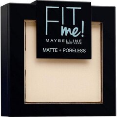 Maybelline Fit Me Matte Poreless Pressed Powder пудра 9 g, 110 Porcelain цена и информация | Пудры, базы под макияж | hansapost.ee