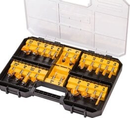 Ruuteri otsaku komplekt 22tk. 8 mm DEWALT DT90017-QZ hind ja info | Freesid | hansapost.ee