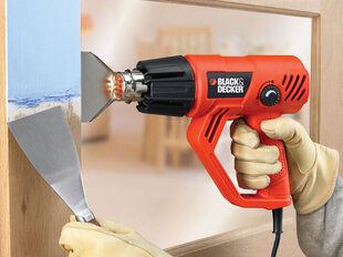 Black & Decker KX2001-QS heat gun 500 l/min 600 °C 2000 W Black, Red цена и информация | Строительные фены | hansapost.ee